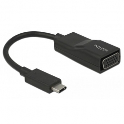 Delock Adapterkabel USB Type-C St > VGA Bu schwarz