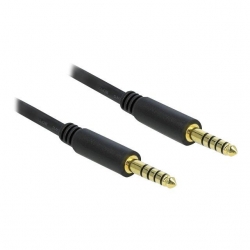 Delock Kabel Klinke 5 Pin 4,4 mm St  > St  2m  schwarz