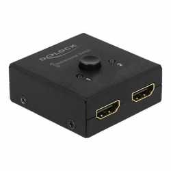Delock Switch bidirektional HDMI 2 - 1 4k 60Hz kompakt