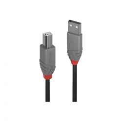 Lindy 7.5m USB 2.0 Typ A an B Kabel, Anthra Line