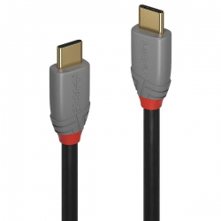 Lindy 1.5m USB 3.1 Typ C Kabel, 5A PD, Anthra Line