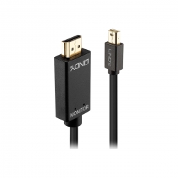 Lindy Kabel Mini DP/HDMI 4K30 (DP: passiv) 1m