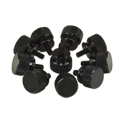 InLine Rändelschrauben (schwarz) für Gehäuse, 12mm 10er Pack