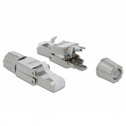 Delock RJ45 St Cat.6 STP werkzeugfrei
