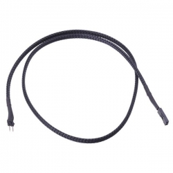ZK Phobya 2pin-Kabel Verlängerung Bu/St 60cm Schwarz