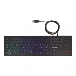 Delock USB Tastatur kabelgebunden 1,5 m schwarz RGB Beleucht