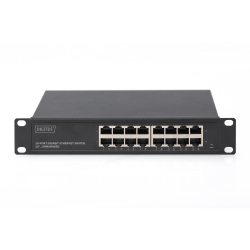 DIGITUS 16-Port Gigabit Ethernet Switch, 10, unmanaged"