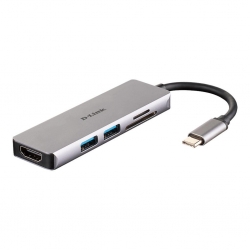 DLINK DUB-M530 USB-C 5-Port USB 3.0 Hub mit HDMI