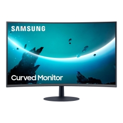 Samsung 27 T55 LED-Display gebogen grau-blau"