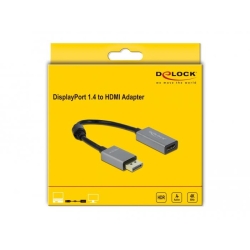 Delock Aktiver DisplayPort 1.4 zu HDMI Adapter 4K 60 Hz (HDR