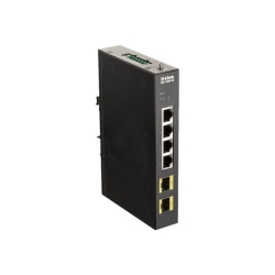 DLINK DIS-100G-6S 4-port Gigabit inkl. 2x100/1000M SFP