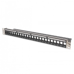 DIGITUS Modulares Patchpanel für Keystone Jacks 1HE