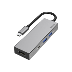 HAMA USB-C-Multiport-Adapter, 4 Ports, 2x USB-A, USB-C, HDMI