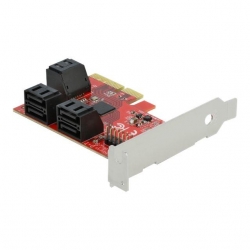 Delock 6 Port SATA PCI Express x4 Karte - Low Profile Formfa