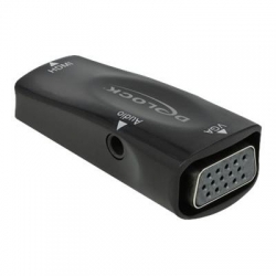 Delock Adapter HDMI-A Buchse zu VGA Buchse 1080p mit Audio