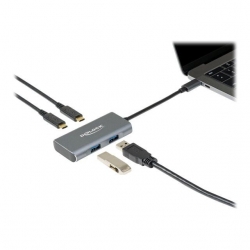 Delock Externer USB 3.2 Gen 2 USB Type-C Hub mit 2 x USB Ty