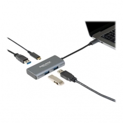 Delock Externer USB 3.2 Gen 2 USB Type-C Hub mit 3 x USB Ty