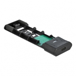 Delock Externes USB Type-C Combo Gehäuse für M.2 NVMe PCIe