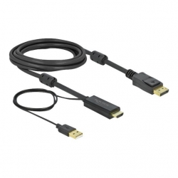 Delock HDMI zu DisplayPort Kabel 4K 30 Hz 3 m
