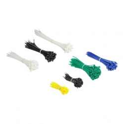 Delock Kabelbinder Sortimentsbox 600 Stück farbig