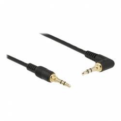 Delock Klinkenkabel 3,5 mm 3 Pin Stecker > Stecker gewinkelt