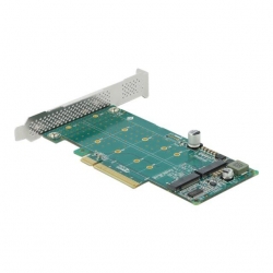 Delock PCI Express x8 Karte zu 2 x intern NVMe M.2 Key M - B