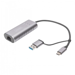 DIGITUS USB Type-C Gig. Ethernet Adapter 2.5G, USB-C USB-A