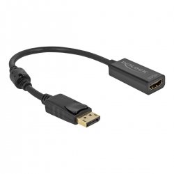 Delock Adapter DP 1.2 St zu HDMI Bu 4K Passiv schwarz