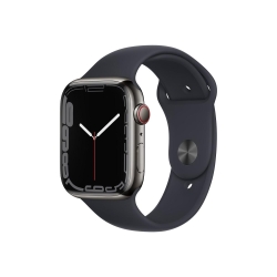 AppleWatch S7 Edelstahl 45mm Cellular Graphit mitternacht