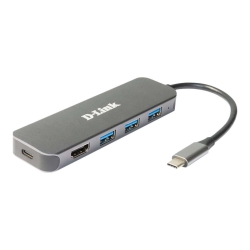 DLINK DUB-2334 5-in-1 USB-C Hub mit Gigabit Ethernet/Power