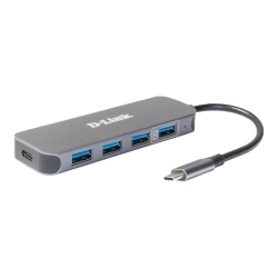 DLINK DUB-2340 USB-C auf 4-Port USB 3.0 Hub mit Power Delive