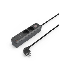 HAMA Steckdosenleiste 3-fach USB-C/A 100W PD 1,4m Schwarz