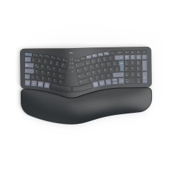 HAMA WK-900 Ergo Tastatur kabellos Schwarz, Blau, Dunkles Gr