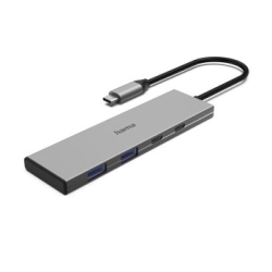 HAMA USB-C-Hub, 4 Ports, 2x USB-A, 2x USB-C, USB 3.2 Gen2, 1