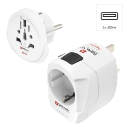 HAMA Weltreiseadapter Set World Travel Pro Light USB
