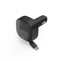 Hama Auto-Schnellladegerät,2x USB-C,30W, Schwarz
