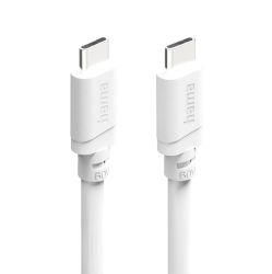 HAMA Ladekabel, USB-C - USB-C, 60 W, 2m, Weiß