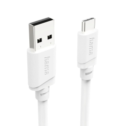 HAMA Ladekabel, USB-A - USB-C, 2 m, Weiß