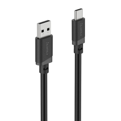 HAMA Ladekabel, USB-A - USB-C, 3 m, Schwarz